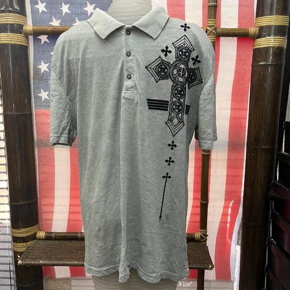 Affliction Other - NWT AFFLICTION DAMAGE HOLE Polo T-shirt